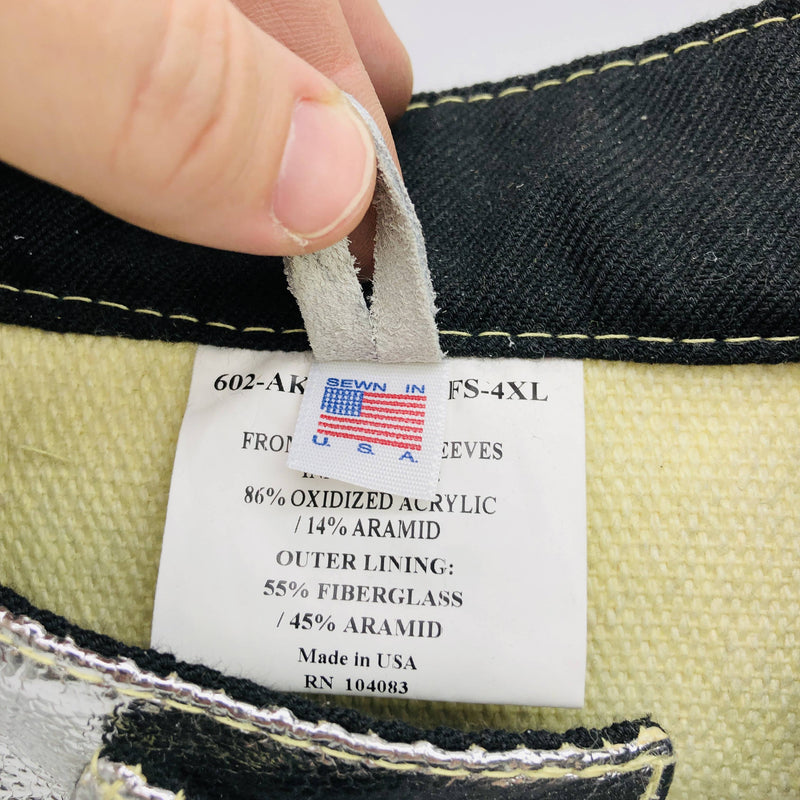 Chicago 602-AKVVBCX11FS-4X Heat Resistant Coat 4XL 45in Vented 19oz 4