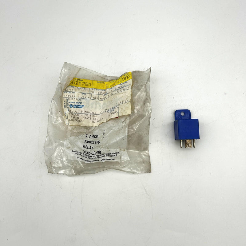 Mopar 33001776 Relay for Fog Lamps OEM NOS 1982-83 Jeep Open