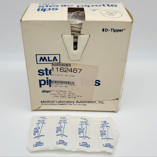 MLA Sterile Pipette Tips 200 ul Individually Wrapped Polyprolyne 2025 Box of 200 1