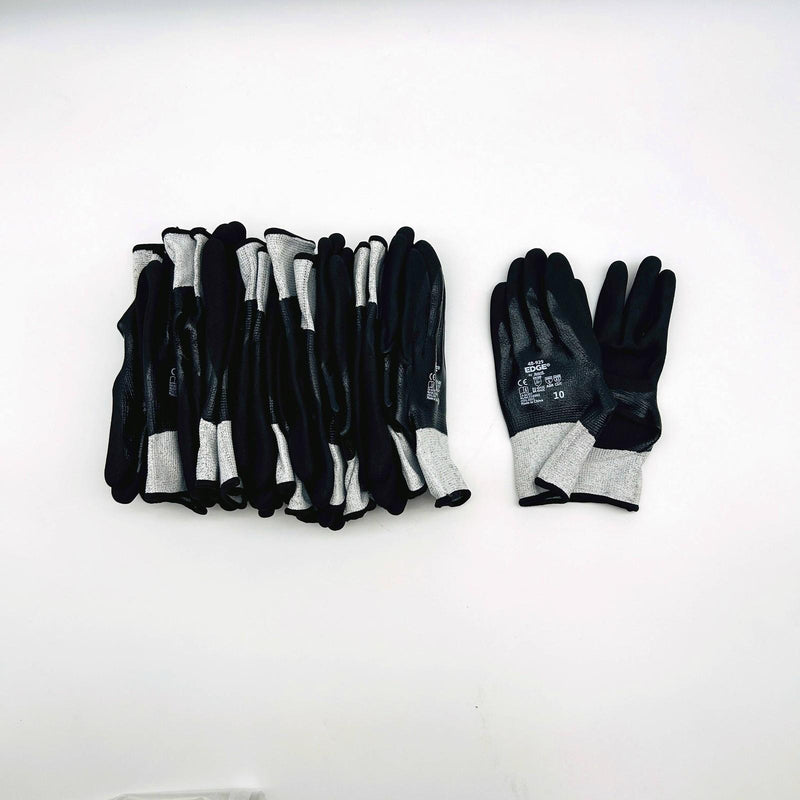 Ansell Edge 48-929 Cut and Oil-Resistant Gloves Size 10 XL Nitrile Coat 12 Pairs 10