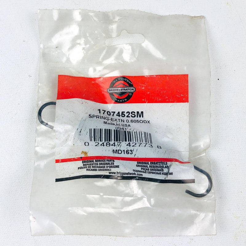 Briggs and Stratton 1707452SM Spring Extension .605OD OEM NOS Simplicity 1707452