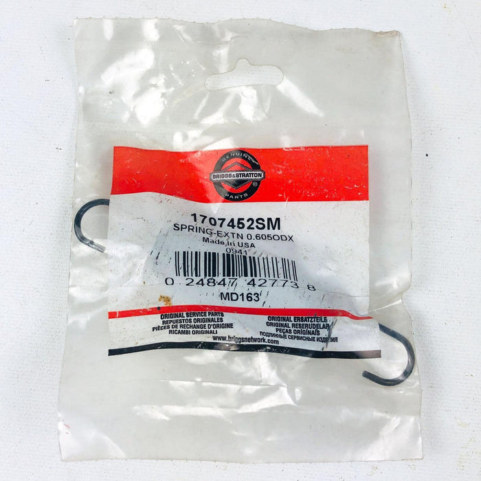 Briggs and Stratton 1707452SM Spring Extension .605OD OEM NOS Simplicity 1707452