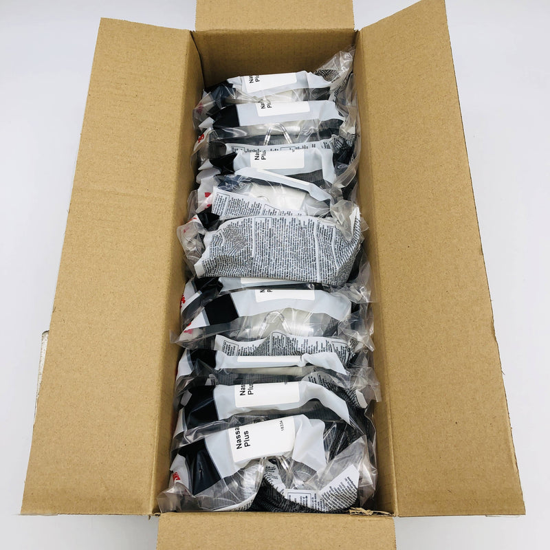 3M 14300-00000-20 Safety Glasses Nassau Plus Blk Frame Clear Anti Fog 20pr/Case 8