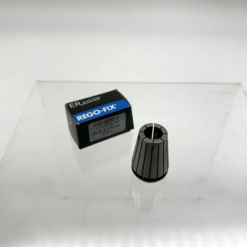 Rego-Fix 1120.06000 Collet ER 20 6.00mm 7/32" Metric For Clamping Small Diameter 9