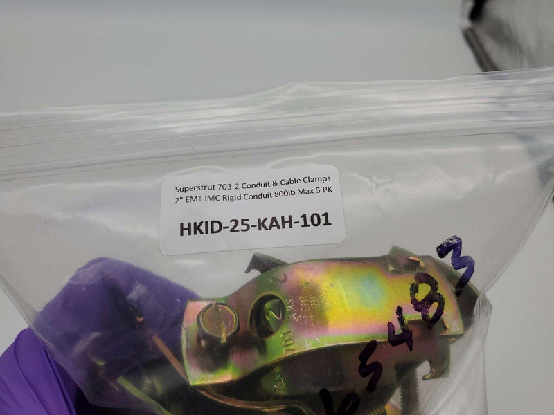 Superstrut 703-2 Conduit & Cable Clamps 2" EMT IMC Rigid Conduit 800lb Max 5 PK 5