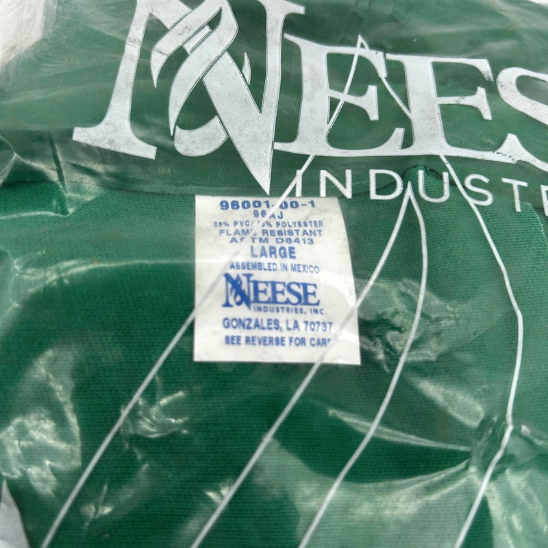 Neese 96AJ Jacket Size Large Chemical Shield Flame Resistant w/ Hood Green 2