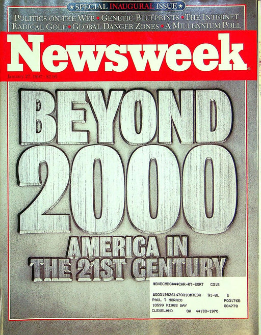 Newsweek Magazine January 27 1997 Internet of Politics Washington DC Clinton 1
