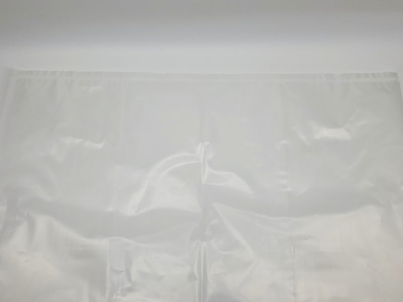 Contractor Bags 40 Gallon 4 Mil Clear Gusseted 25" x 15" x 55" Pack of 75 2