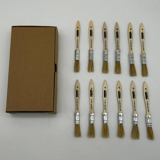 12pk Osborn 70150 Varnish Paint Brush Bristle Wood 1/2 BS X 1/4” Th X 1-3/4” Trm 1
