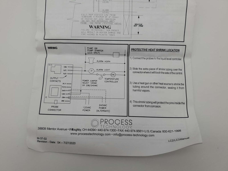 Process Technology PCN 4295 Liquid Level Controller Board for LC2 / LC3 6