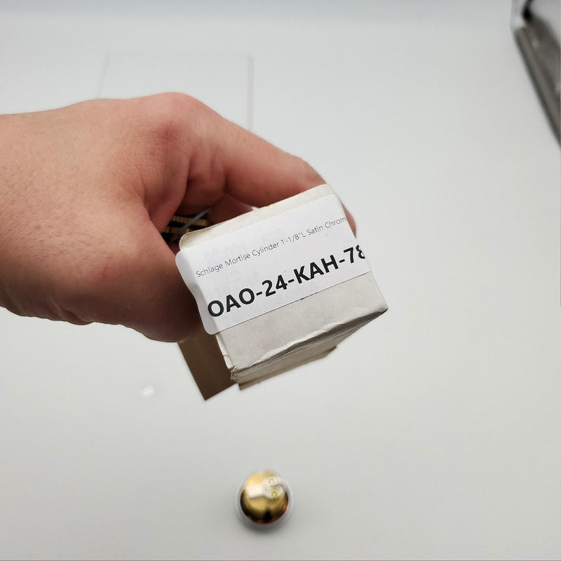 Schlage Mortise Cylinder 1-1/8"L Satin Chrome 1248 Keyway 0 Bit 20-001-626-118 8