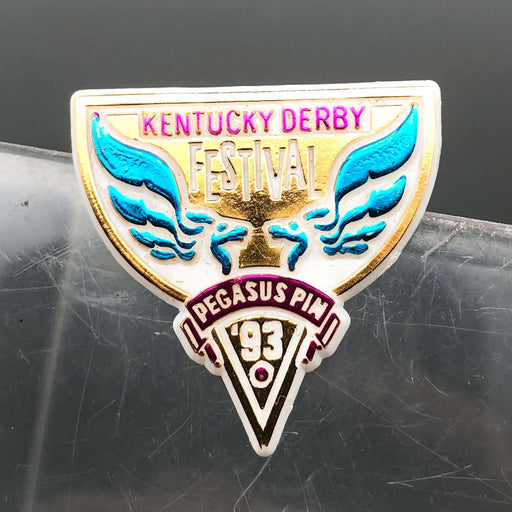 Kentucky Derby Festival Pin Vintage 1993 Pegasus Clutch Back USA Made SM KDF 2