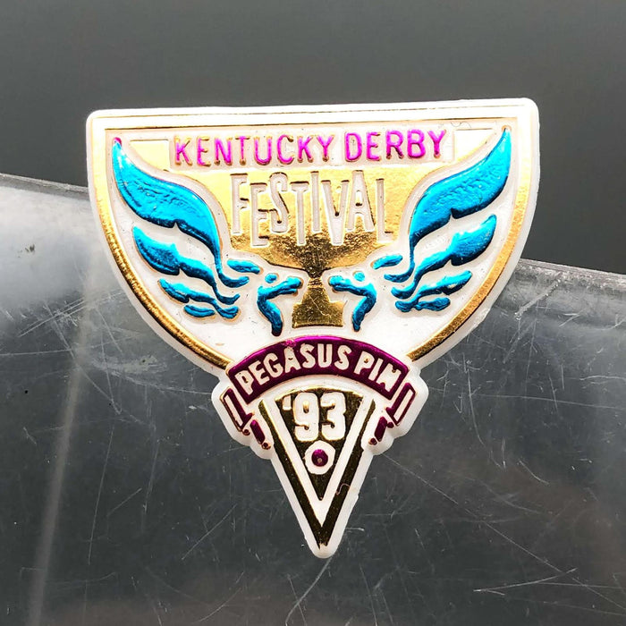 Kentucky Derby Festival Pin Vintage 1993 Pegasus Clutch Back USA Made SM KDF 2