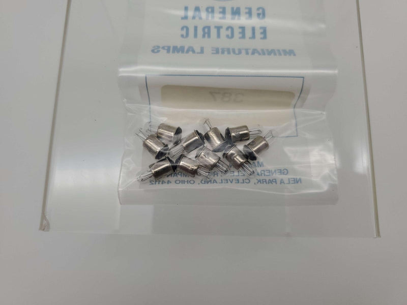 GE 387 Mini Bulbs 1 Watt T1 3/4 Midget Flange 28V Pack of 10 2