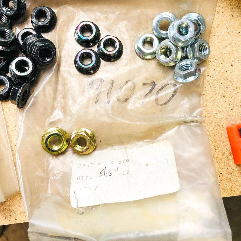 Snapper 91070 Nut Hex Flange 5/16" OEM NOS Replaced by 703409 Anodized Coating 5