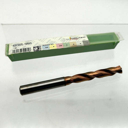 Walter A3379XPL-19/64 Solid Carbide Twist Drill Bit Xtreme K30F XPL 43 mm LOC 1