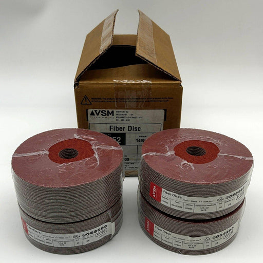 VSM 149552 Resin Fiber Disc 5" x 7/8 50 Grit XF885 Ceramic Plus SAOE 100 Discs 1
