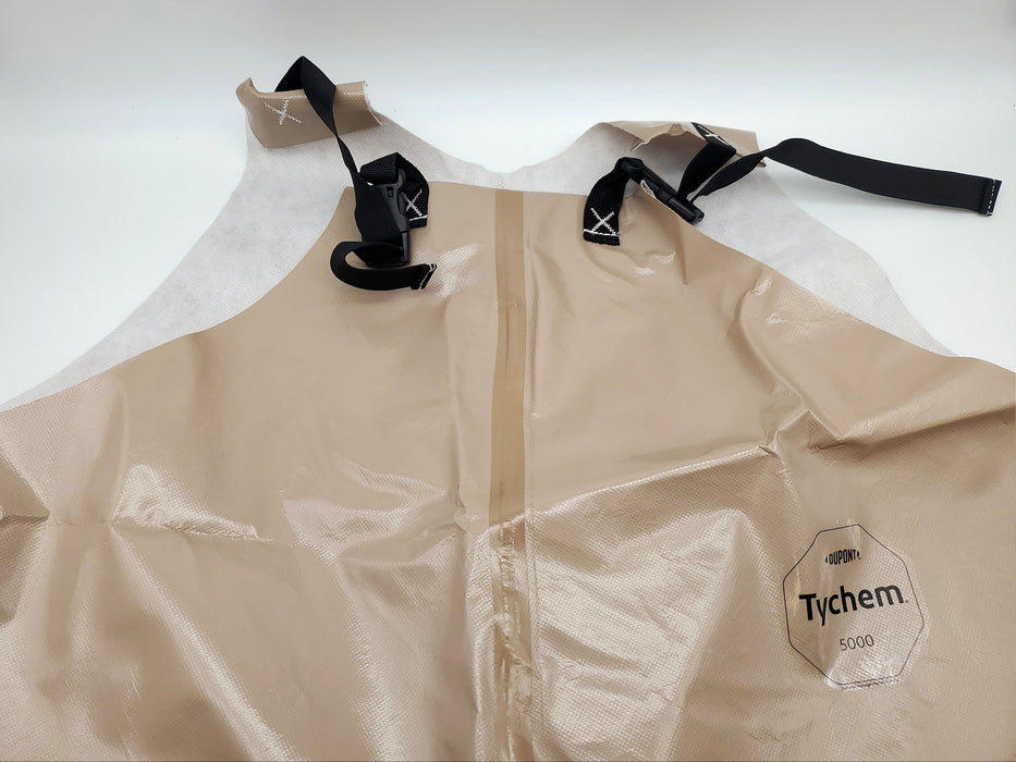 Dupont Tychem 5000 Chemical Resistant Overalls Bib 4XL Tan C3360TTN4X000600 3