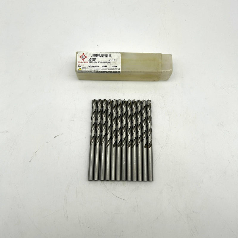 Cle-Line C62866 Jobber Drill Bit 6.8mm 1898 General Purpose HSS Bright Lot of 12