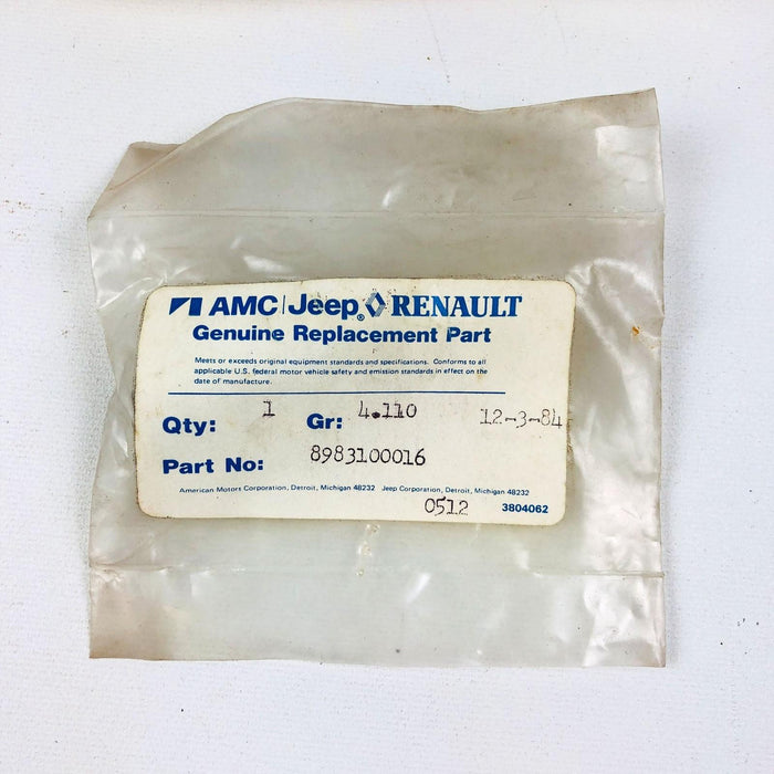 AMC Jeep 83100016 Hose Tube Rubber 8983100016 Gr 4.110 OEM NOS 7