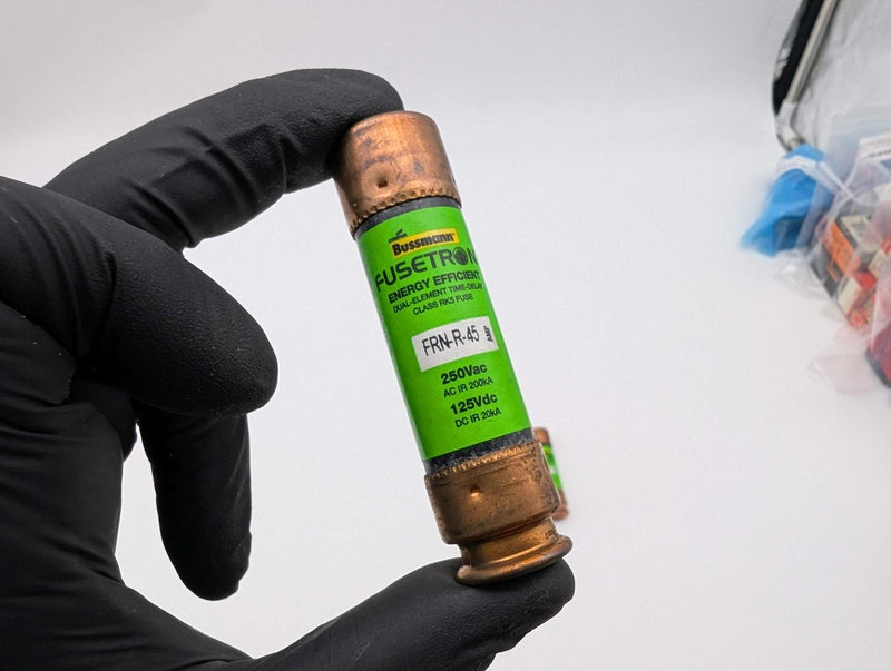 Bussmann FRN-R-45 Fuses 45A 250VAC Time Delay Class RK5 Pack of 5 2