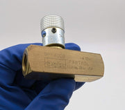 Parker PF400B ParTrol Flow Control Valve 1/4-18" NPTF 5 GPM Brass Body 2000 PSI 1