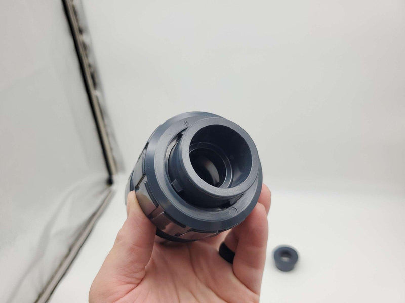 Asahi America 1" True Union Ball Check Valve PVC FKM Seal 150 PSI 5