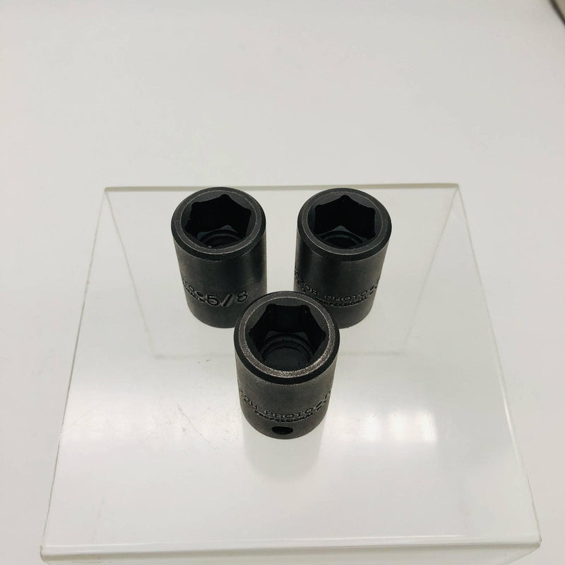3x Proto 7320H Socket Size 5/8 6pt 1/2 Drive Black Oxide Professional Series 10