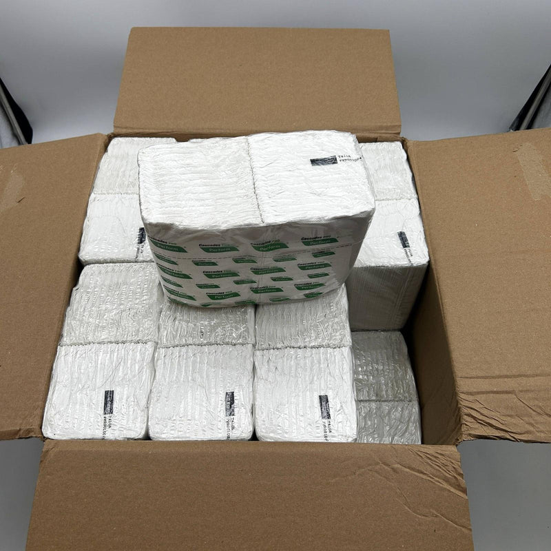 Cascades Pro Perform T410 White Napkin Interfold 1-Ply Recycled 16pks/Case 9