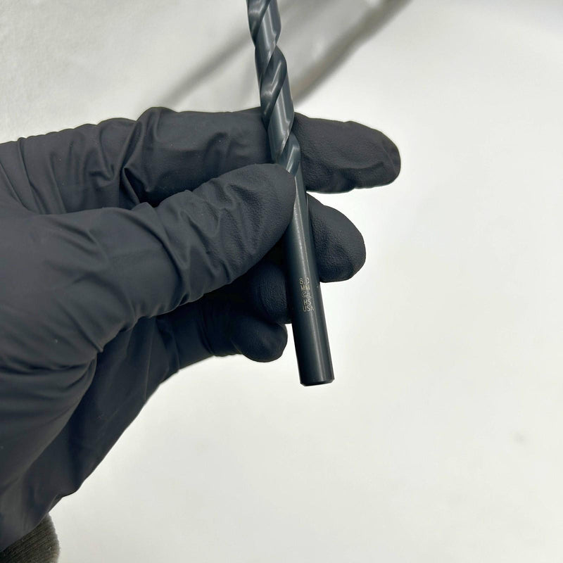 6pk Chicago-Latrobe 45875 Jobber Drill Bit Heavy Duty Black Oxide 150ASP 8.00mm