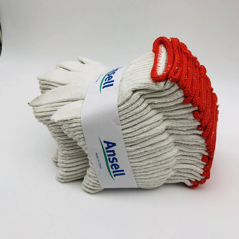 Ansell MultiKnit 76-400 Heavyweight Polycotton Gloves Size 7 Small White 12 Prs 6