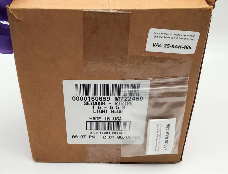 Seymour Inverted Marking Spray Paint Light Blue 16 Oz 16-659 Pack of 12 Cans 6