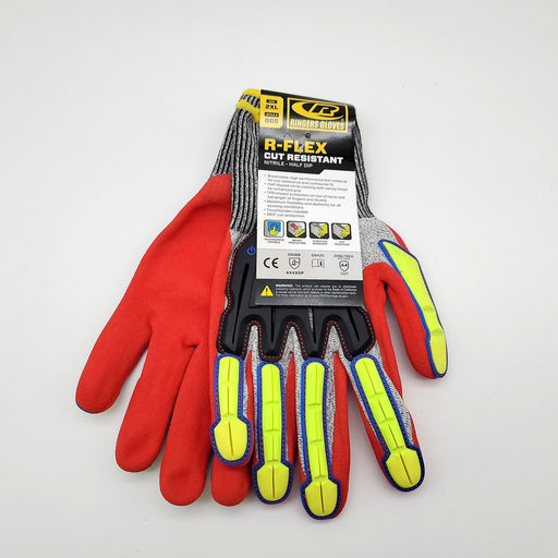 Ringers Gloves 065-12 Half Dipped Impact Resistant Gloves 2XL 1 Pair 2