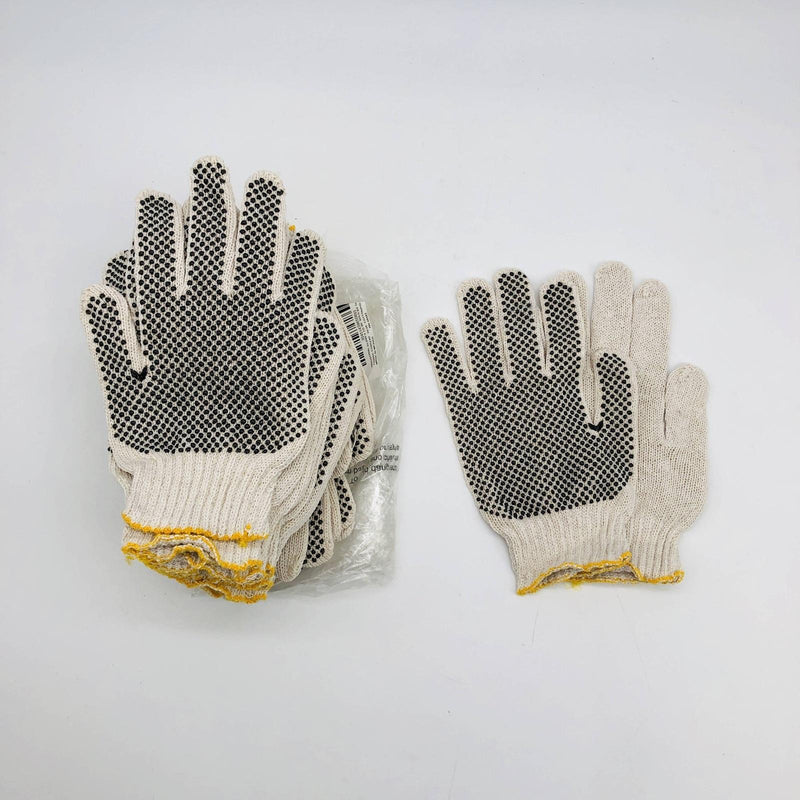 MCR Safety 9650 Work Glove Size Small String Knit Cotton Poly Dots 1 Sd 12 Pairs 10
