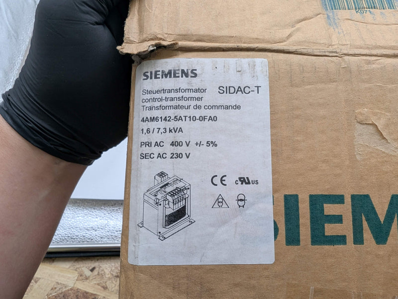 Siemens 4AM6142-5AT10-0FA0 SITAS Control Transformer 1.6kVA Rating 400V Primary