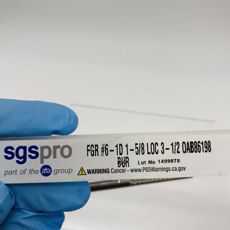 SGS Pro Burr FGR #6-1D 1-5/8 LOC 3-1/2 OAL Solid Carbide PN B86198 3