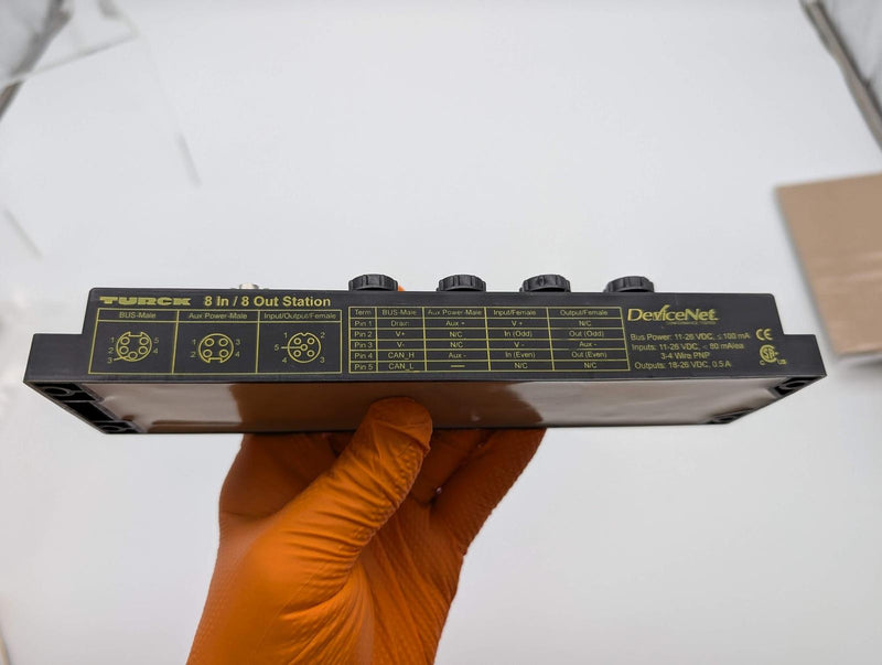 Turck FDNP-S0808G-WW 8 Port Remote I/O Station for DeviceNet Fieldbus Protocol
