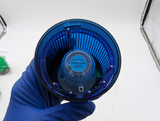 Allen Bradley 855T-B24TL6 Blue Stack Light Module Steady 24V w/ Bulb 2