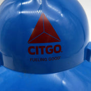 MSA 475359 Hard Hat V Gard Blue Cap Oil Oilfield Refinery Memorabilia Staz-On 2