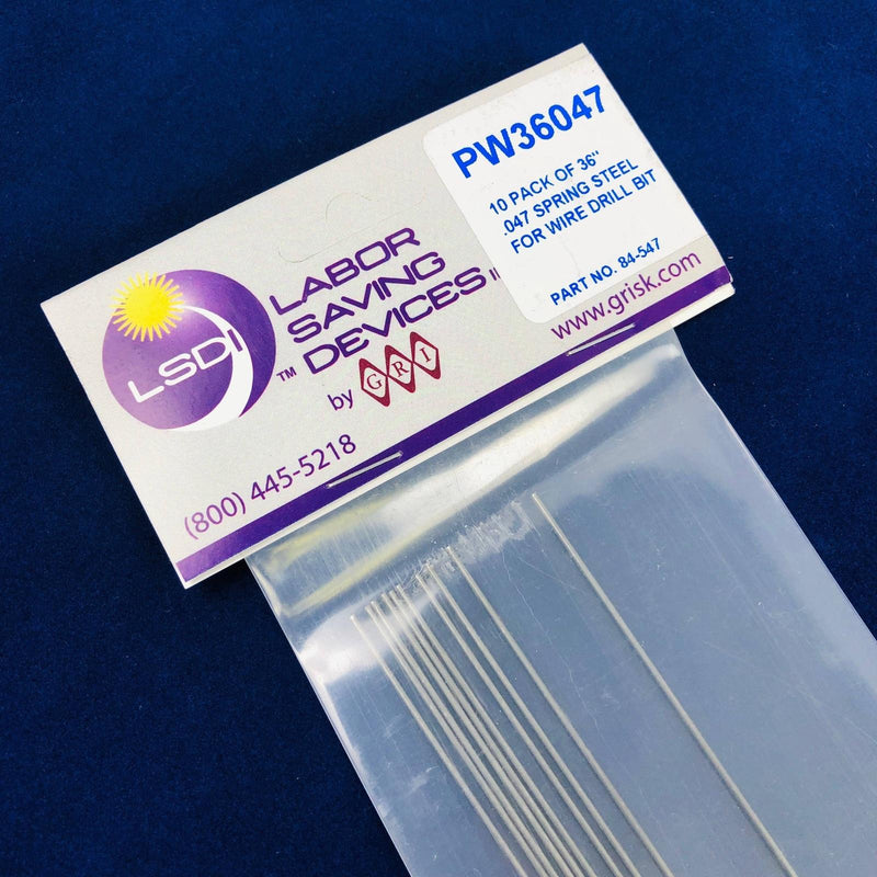 LSDI LS-84-547 Reference Drill Bits .047in X 36in George Risk In. PW36047 20pk 6