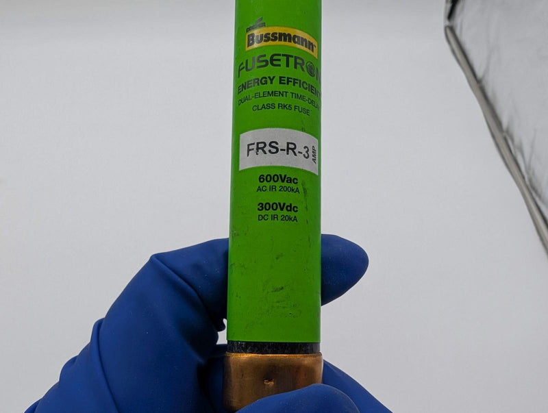 Bussmann FRS-R-3 Fuses 3A 600V Time-Delay Pack of 2 3