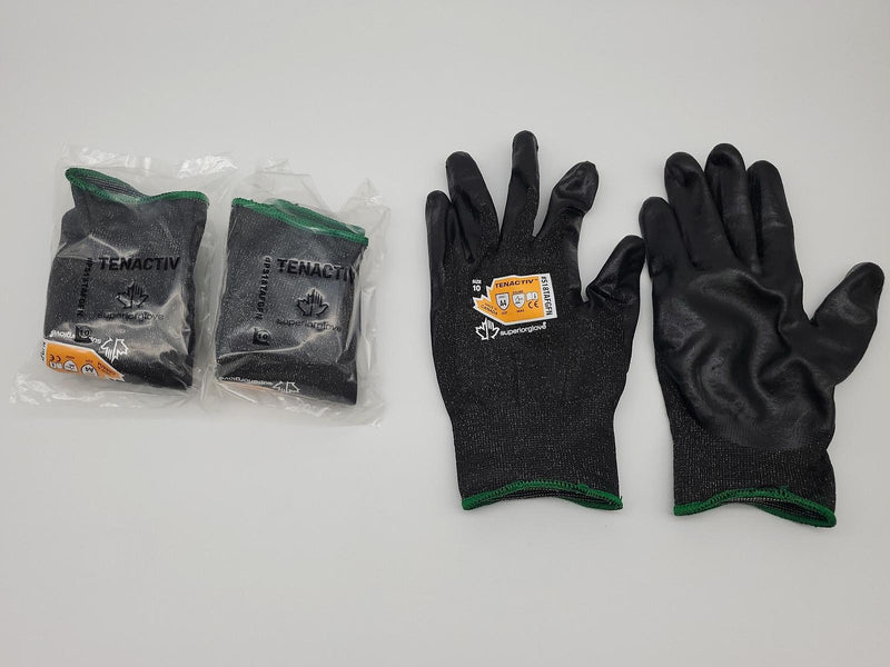 TenActiv ESD A4 Cut Resistant Gloves XL Nitrile Dipped S18TAFGFN 3 Pairs 1