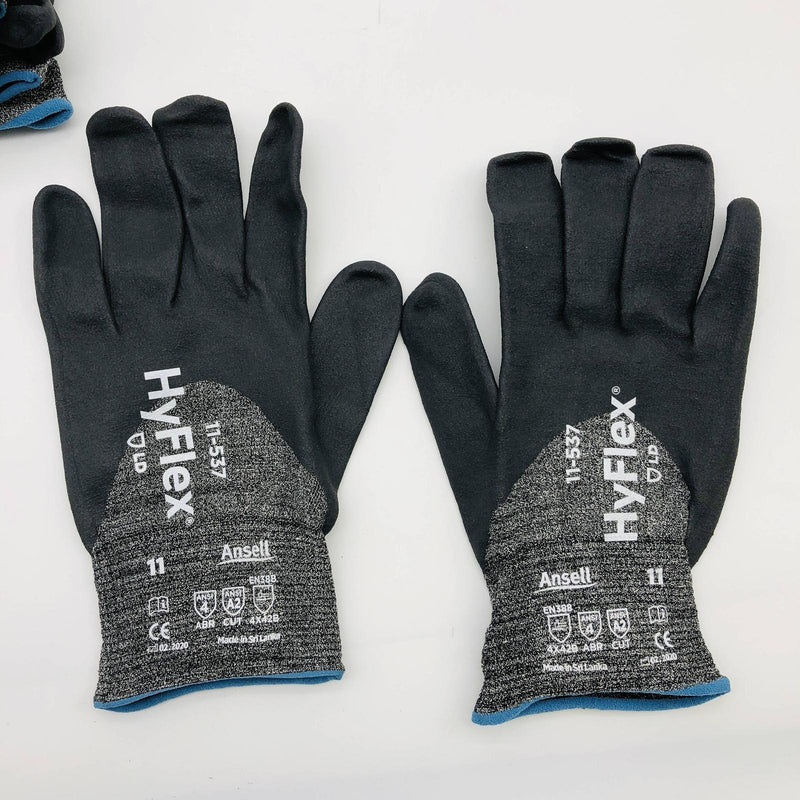 Ansell Hyflex 11537 Cut Resistant Work Glove Sz XXL 11 Nitrile Foam Palm 6 Pairs 2