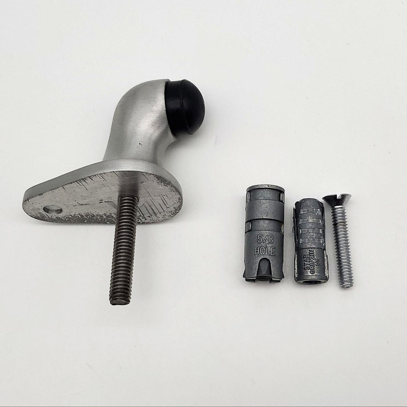 Glynn Johnson Door Stop & Bumper Satin Aluminum Finish No FB 18 USA Made NOS 2