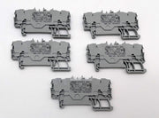 WAGO 2002-1401 Terminal Blocks 4-Conductor Feed Through DIN Rail Mount 5 Pack 1