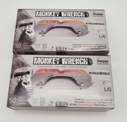Monkey Wrench Nitrile Gloves Large Powder Free Textured 6 mill Pack of 100 1