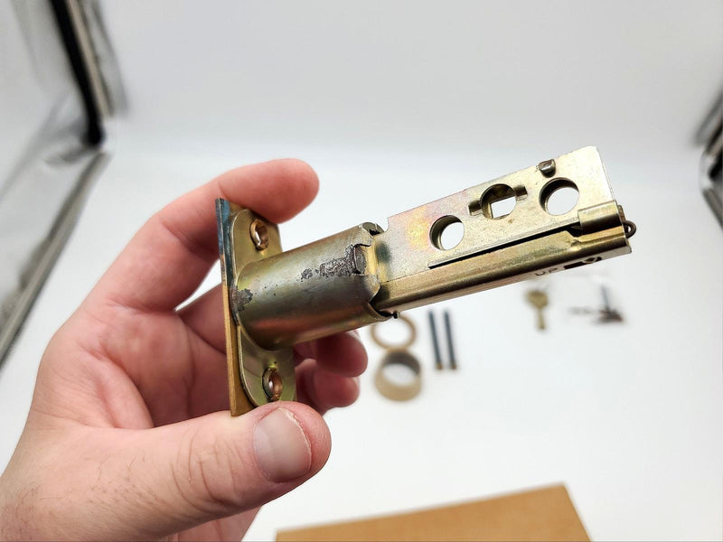 Falcon Deadbolt Double Cylinder Satin Bronze 2-3/4" Backset D4371 Heavy Duty 9