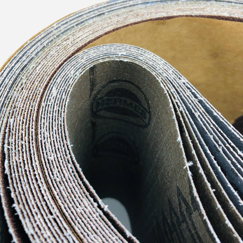 Hermes RB 377 YX Wide Cloth Sanding Belt 8" x 60" 80 Grit SG32 Pack of 10 5