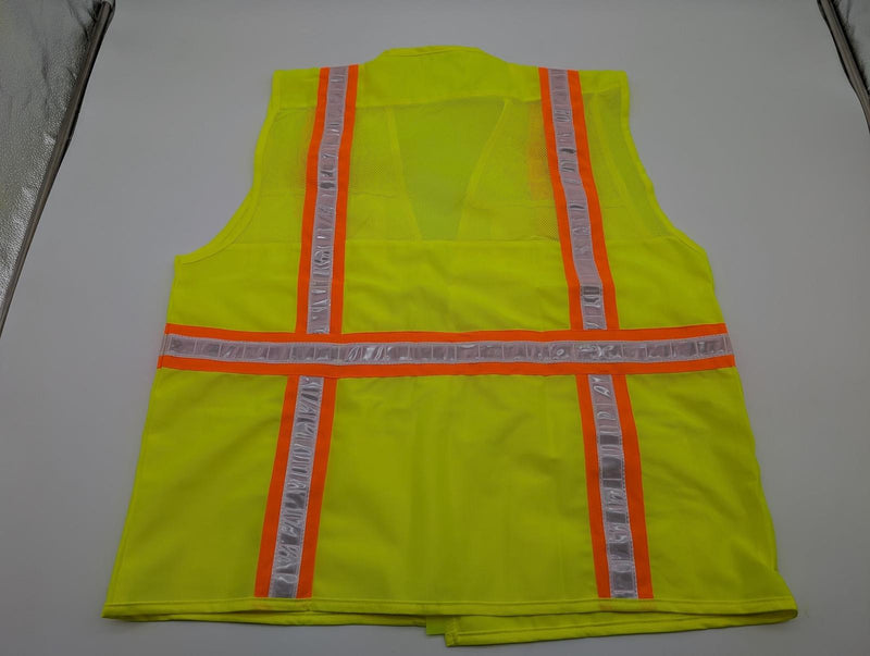 Surveyor’s Safety Vest Size L Yellow 6 Pockets Hook & Loop Closure MSSV-GNV-VC 8