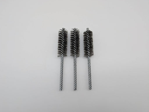 Weiler 7/8" Power Tube Brush Double Spiral 0.014" Wire Size SS 2-1/2" Len 3 PK 2